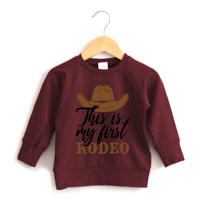 My First Rodeo Baby Crewneck