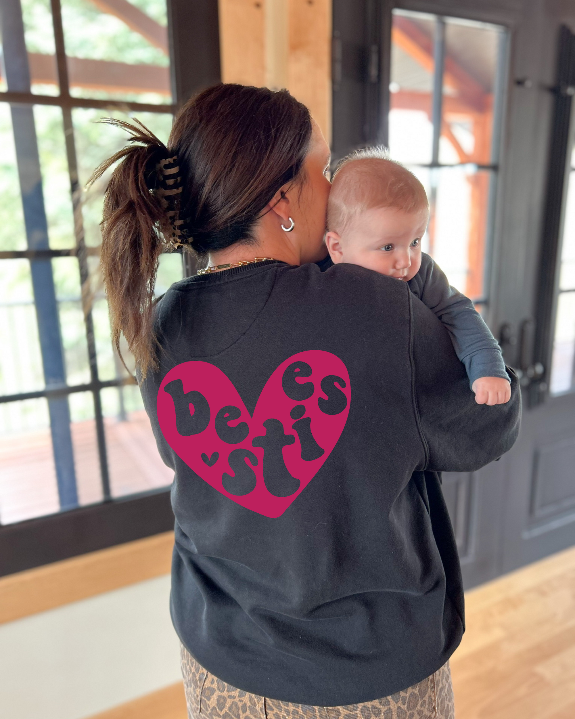 Bestie Heart Crewneck
