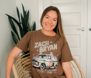 Zach Bryan Concert Tee Shirt Women's