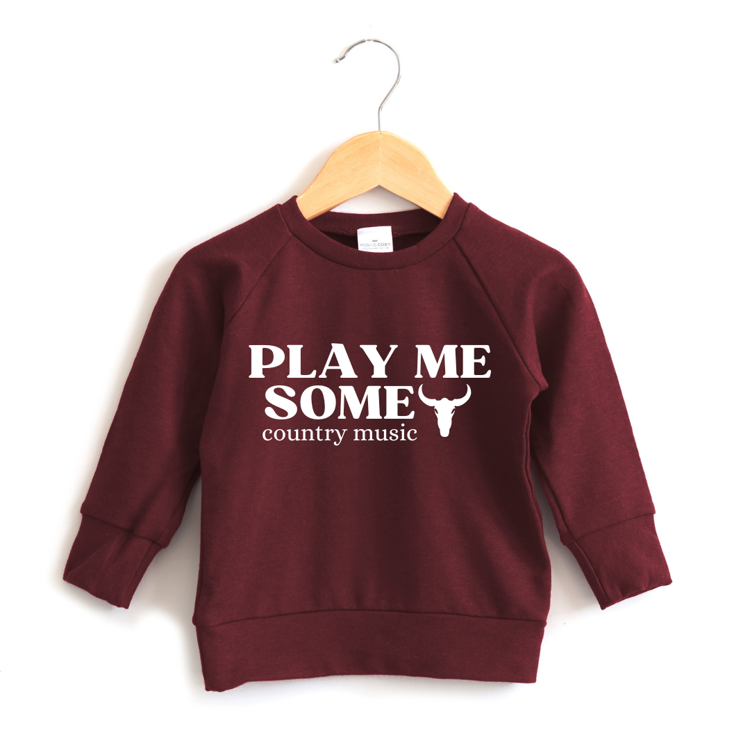 Play Me Country Music Crewneck