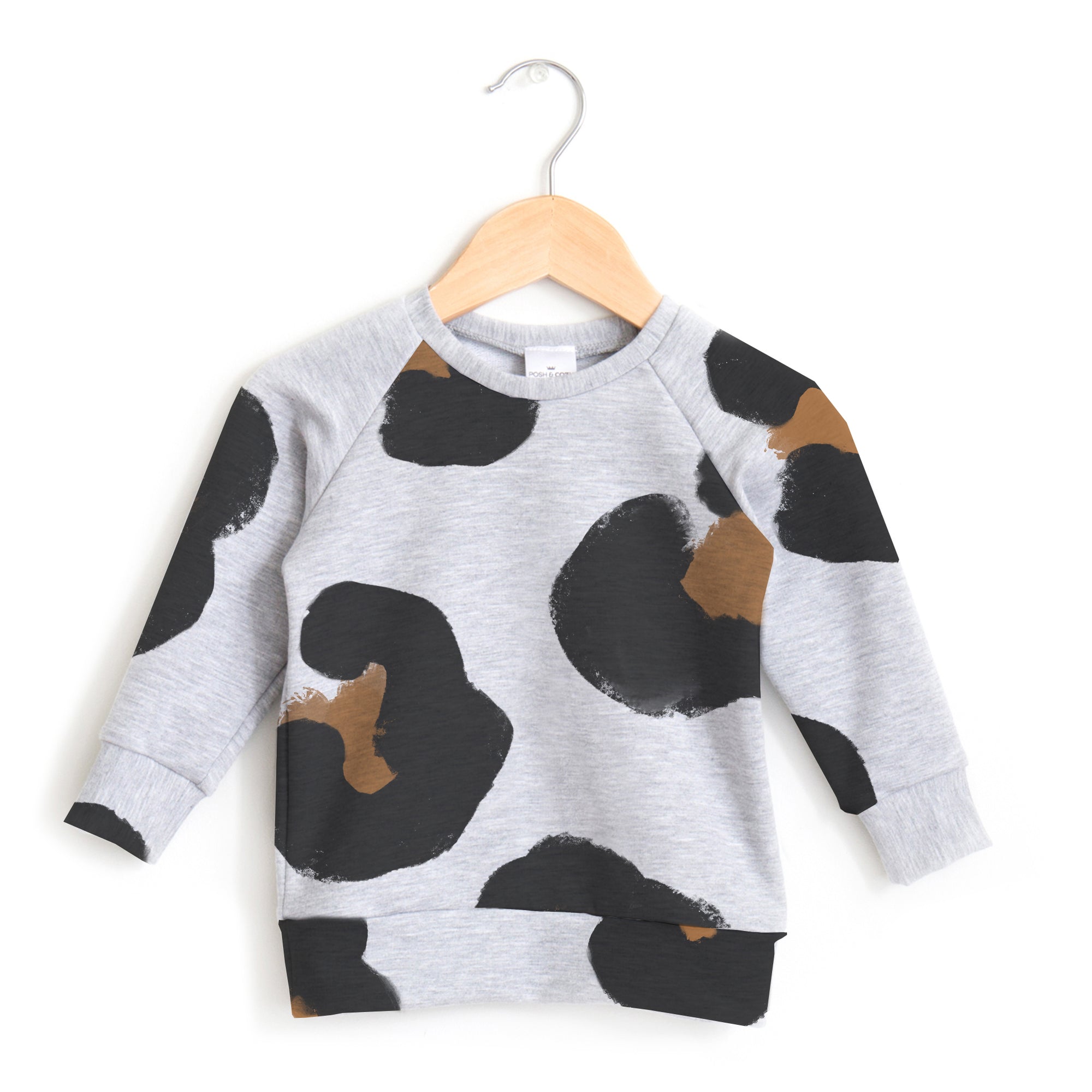 SALE! Basic Kid Printed Crewneck - Posh & Cozy