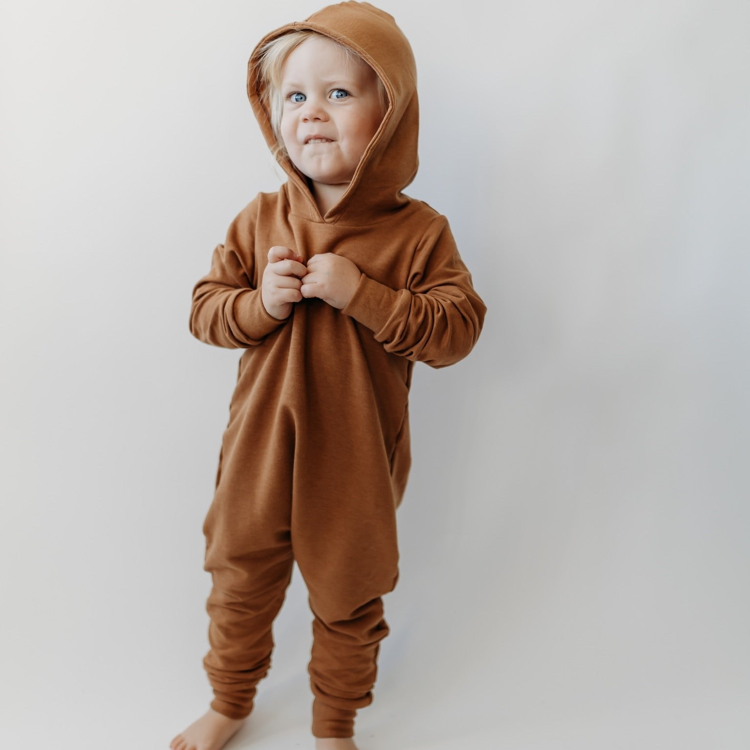 Hooded baby romper best sale