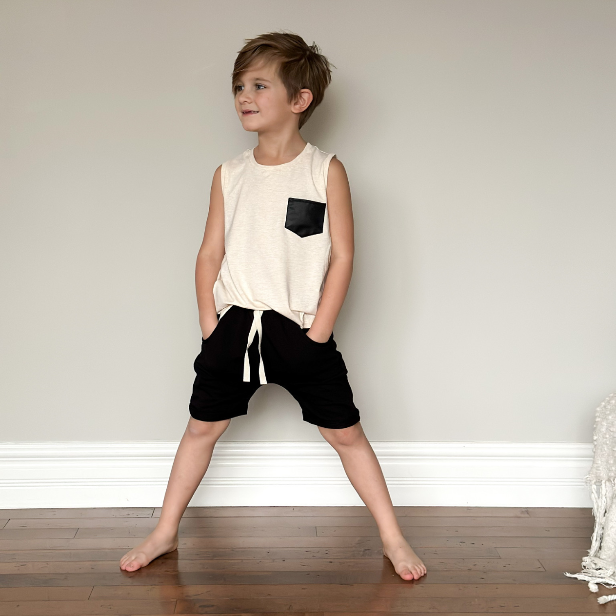 Beau Pocket Tank Top Youth - Posh & Cozy